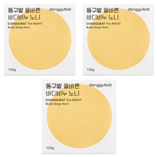 Donggubat 全膚質適用諾麗果沐浴皂, 120g, 3個