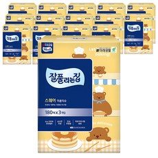잘풀리는집 스퀘어 천연펄프 미용티슈 2겹, 15개, 180매