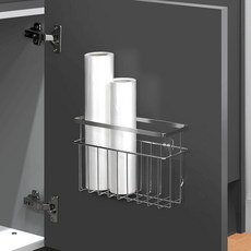 spider loc 免鑽孔智能黏貼多用途廚房收納整理架, 銀色, 1個