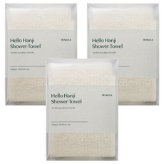 디어커스 안녕한지 샤워타월, 3개, 1개입