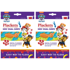 plackers 派樂絲 兒童牙線, 2cm, 75入, 2個