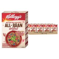 Kellogg's 家樂氏 ALL-BRAN 高纖麥麩 早餐穀物, 315g, 12盒