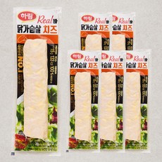 하림 리얼바 닭가슴살 치즈, 80g, 6개