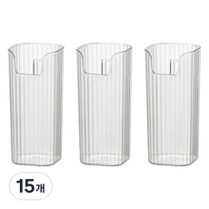 블럭마트 접착식 플라스틱 우산꽂이, 투명, 15개