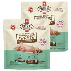 PRIMAL 派莫 原獵生食 成犬用 凍乾即食塊, 198g, 雞肉, 2包