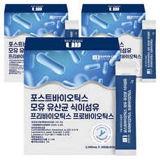 슈퍼쎈 포스트 바이오틱스 모유 유산균 식이섬유 프리바이오틱스 프로바이오틱스, 400g, 3개