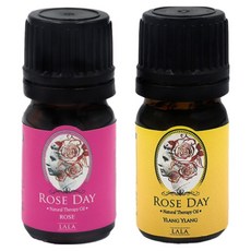 LALA ROSE DAY 女性私密芳香精油組 玫瑰香 5ml+依蘭香 5ml, 1組