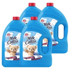 ATO Safe 牛奶棉高濃縮衣物柔軟精 四月香氛 正裝, 3.06L, 4個