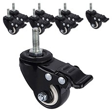 GAPANG 靜音螺栓煞車腳輪小輪40mm, 8個