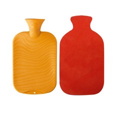 fashy 雙面熱敷袋 隨機出貨 2L+彈性加厚棉質套 橘色, 1套