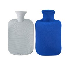 fashy 雙面熱敷袋 隨機出貨 2L+彈性加厚棉質套 藍色, 1套