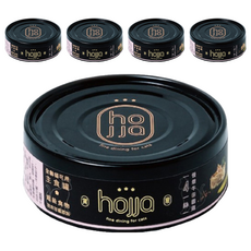 hojja 賀家 毛孩的米其林主食餐肉絲系列 貓用無穀主食罐, 慢燉牛田園雞, 80g, 5罐