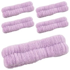 I-Course洗臉髮帶, 紫色, 5個