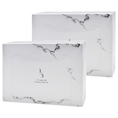 CHRISMA 1/3化妝棉 不易起球 減少纖維吸水量, 160片, 2盒