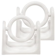 E.dot 伸縮桿架旋轉掛環 2個, 白色, 1組