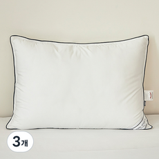 코멧 홈 진드기세이프 호텔식 프리미엄 마이크로화이버 일반형 베개솜, 화이트, 3개