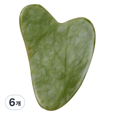 促進循環的按摩刮痧板, 6個, 綠色愛心