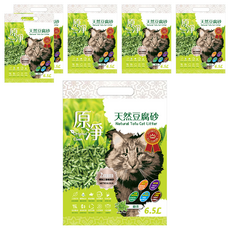 Original Clean 原淨 天然豆腐砂 2mm精刻工藝極細砂, 2.6kg, 6包, 綠茶