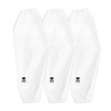 TEAM COOK 亮面防水袖套 FREE, 白色, 3個