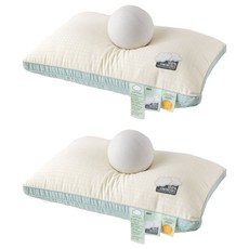 순잠 몽실구름 수면베개, 블루, 2개