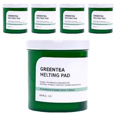 BARULAB 綠茶舒緩爽膚棉墊, 150片, 5罐
