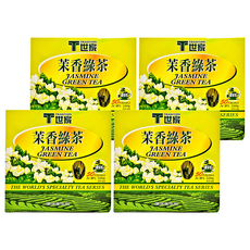 T世家 茉香綠茶 茶葉(越南)+茉莉花薰製, 2g, 50包, 4盒