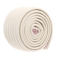 NBR發泡兒童安全防撞條, 環保柔軟, W型設計, 2m, 米白色, 1條