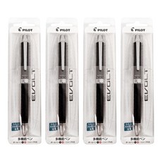 PILOT 百樂 EVOLT 油性原子筆 多機能筆 0.5, 黑色, 4支