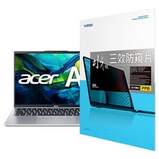 YADI 亞第 插卡隱貼16：10 水之鏡防窺片 Acer Swift Go 14 SFG14-73-76K0專用 PF4PPB-W140, 透明, 1個