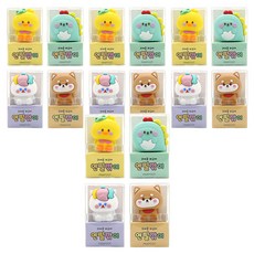 핑크풋 2000쪼꼬미친구들 피규어 연필깎이 4종 x 2p 세트, 혼합색상, 2세트