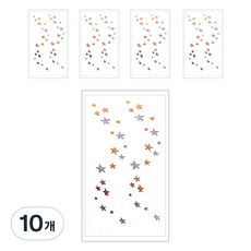 Gelluna 星星亮點自助紋身貼紙, 10個, T-31