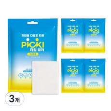 타월피키 휴대용 다용도 바스타월 5p 94g, 화이트, 3개