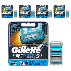 Gillette 吉列 超鋒刮鬍刀片, 4件, 5組