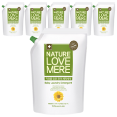 네이쳐러브메레 유아 세제 국화향 리필, 1.3L, 6개