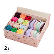 Market Gamsung 布質內衣收納盒 類型3, 2個