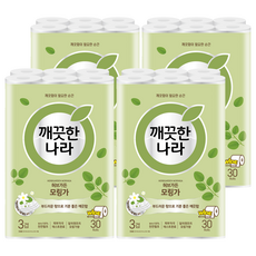 KleanNara 可綠納樂 Herb Garden 辣木 3層天然紙漿衛生紙, 30m, 30入, 4個