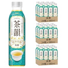 金車 茶韻 雲沐烏龍, 580ml, 72瓶