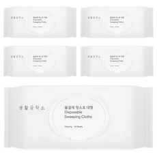 Saengong 生活工作所 濕拖布清潔巾 24抽, 5個