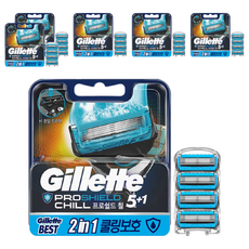 Gillette 吉列 超鋒刮鬍刀片, 4件, 6個
