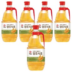 백설 양조식초, 1.8L, 5개