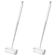 mooas 可調節長度長柄除塵滾筒刷 主體, 2個