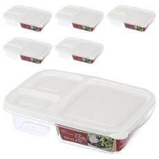 KEYWAY 青松三格微波便當盒, 6個, 3 containers, 3 lids