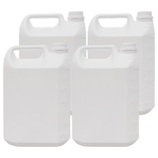 百貨King 方形分裝桶 4L HDPE環保2號瓶, 4個