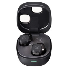 audio-technica 鐵三角 真無線耳機 原廠保固, ATH-SQ1TW2-BK, 黑色