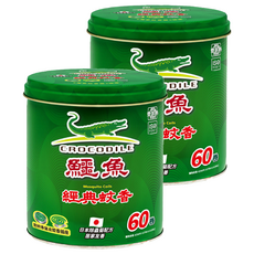 鱷魚 鐵罐蚊香, 750g, 2罐