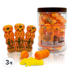 橘子造型盒裝咀嚼軟糖 22入, 3個, 242g