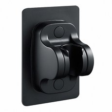 多角度不傷牆面無痕花灑蓮蓬頭底座, 適用多種材質, 適用市面上99%的蓮蓬頭, 黑色