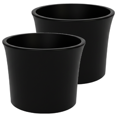 翠筠 如意花盆, 黑色, 2件