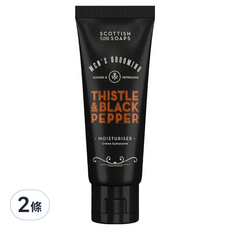 THE SCOTTISH FINE SOAPS 經典臉部保濕乳液,75ml,2條