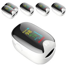 液晶指尖脈搏血氧機(家用型), 白色, 尺寸3.7cmX5.9cmX3.5cm (±5%), AD901, 6台